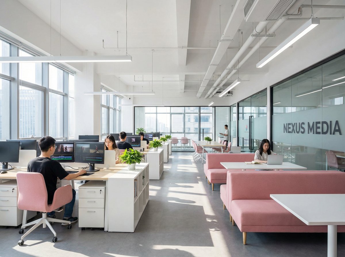 蘑菇视频传媒公司办公环境